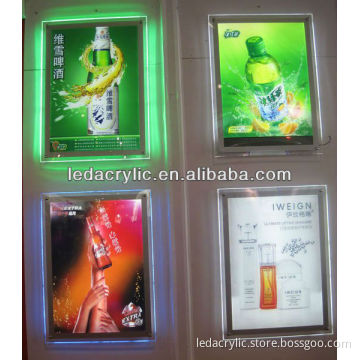 Single Side Crystal LED Light Box for Wall Mounted